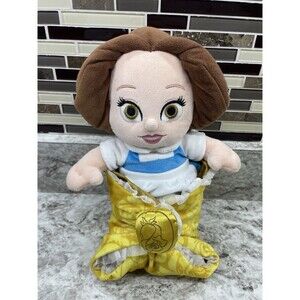 Disney Babies Belle in Baby Blanket Plush Beauty and the Beast Disney Parks EUC